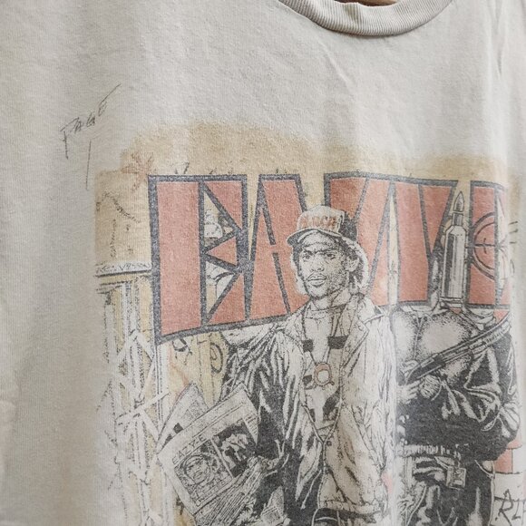 Eazy-E Cream Graphic Tee Crewneck T-Shirt Size Large Unisex - Picture 5 of 10